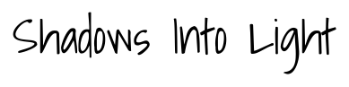 Shadows Into Arabic font preview