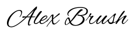 Alex Brush Arabic font preview