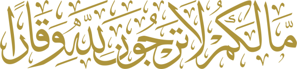 قالب تصميم مالكم لا ترجون لله وقارا - من تطبيق أندلسي للتصميم