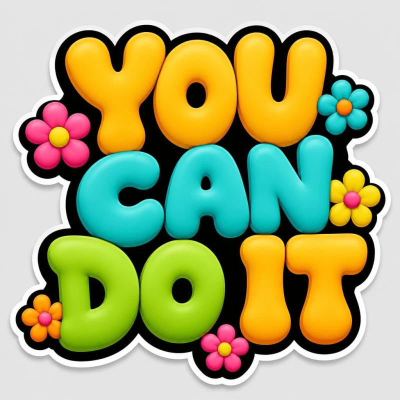 مخطوطة «YOU CAN DO IT» بالذكاء الاصطناعي في أندلسي